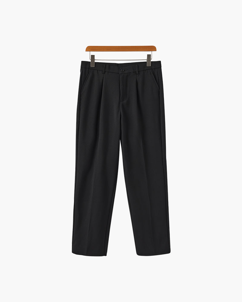 Old Money Paris Wide Fit Pantalon: Relaxed Tailoring, Cotton Blend, Pockets