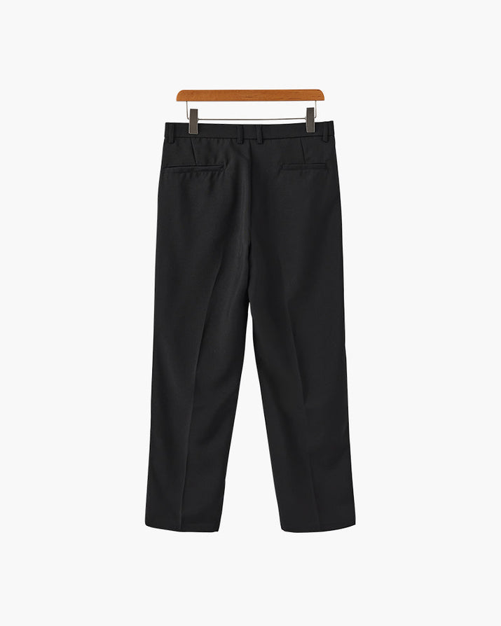 Old Money Paris Wide Fit Pantalon: Relaxed Tailoring, Cotton Blend, Pockets