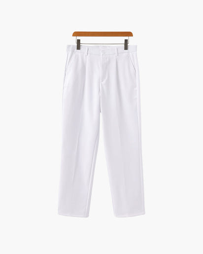 Old Money Paris Wide Fit Pantalon: Relaxed Tailoring, Cotton Blend, Pockets