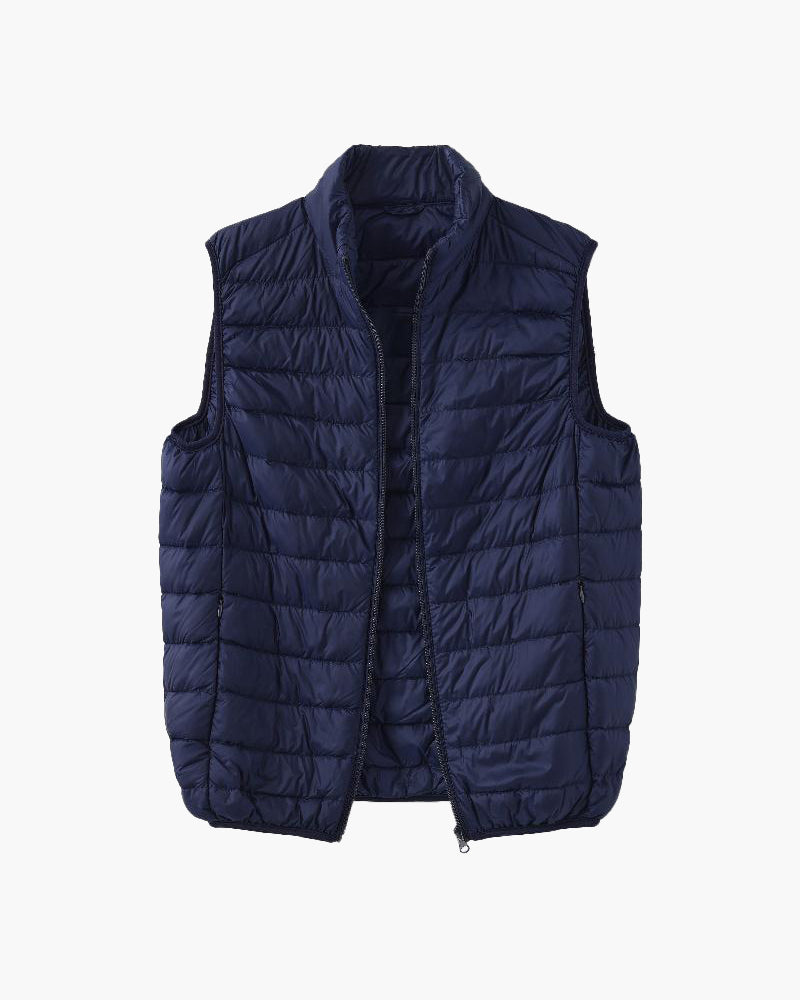 Men's Lightweight Insulated Puffer Gilet Vest - Warm, Versatile, Stylish Layer