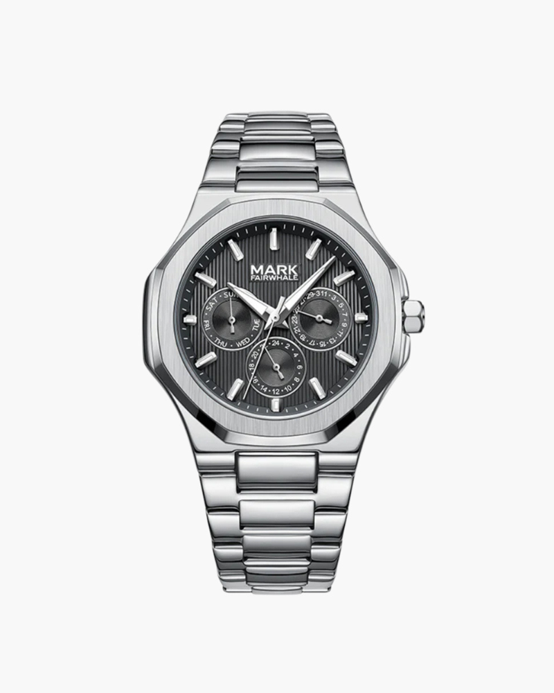 Premium Stainless Steel Waterproof Watch - Durable, Stylish, and Adjustable