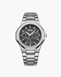 Premium Stainless Steel Waterproof Watch - Durable, Stylish, and Adjustable