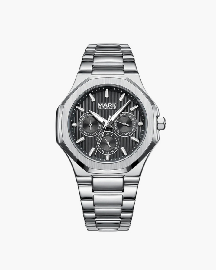 Premium Stainless Steel Waterproof Watch - Durable, Stylish, and Adjustable