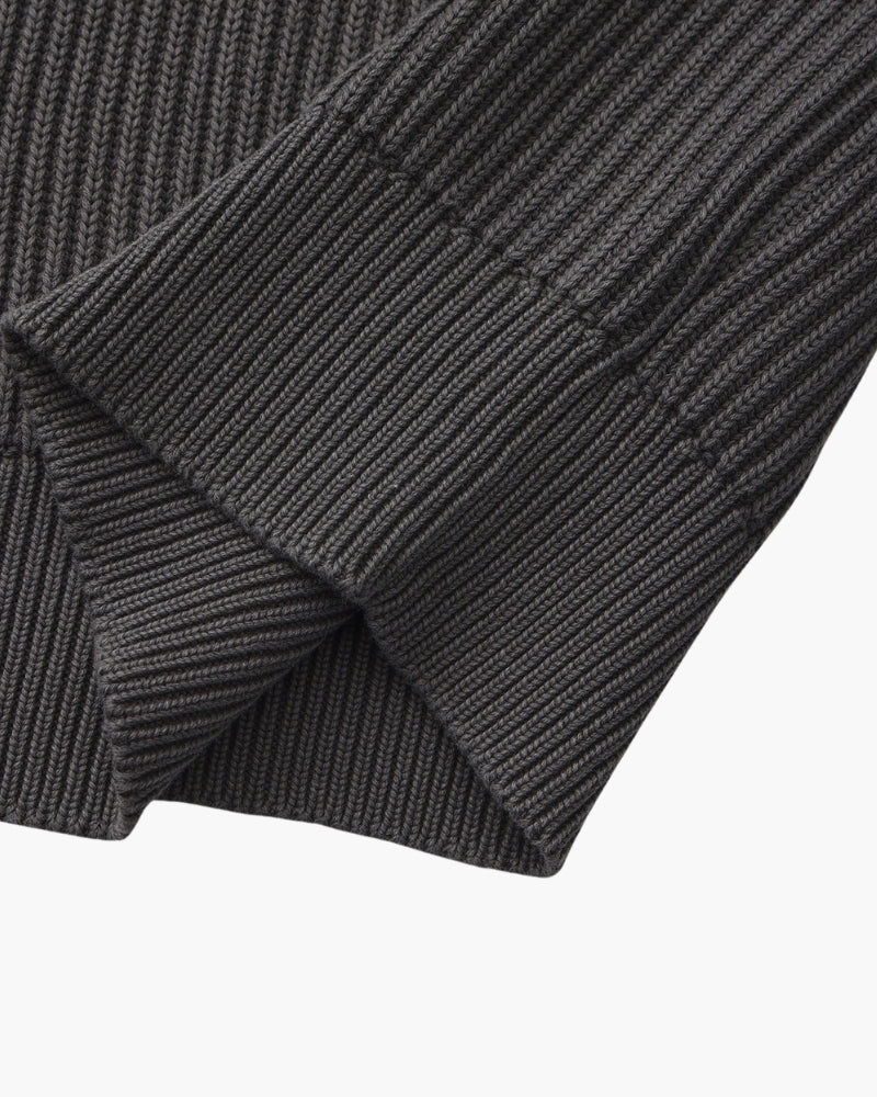 Classic Men's Rib Knit Crewneck Sweater - Soft Wool Blend Luxury Apparel