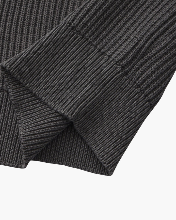 Classic Men's Rib Knit Crewneck Sweater - Soft Wool Blend Luxury Apparel