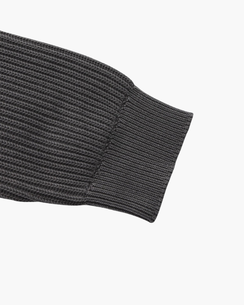 Classic Men's Rib Knit Crewneck Sweater - Soft Wool Blend Luxury Apparel