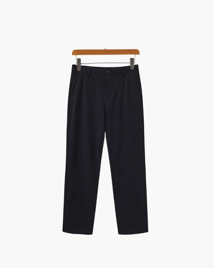Sophisticated Men's Wool Blend Tailored Trousers - Smart, Versatile, Comfortable