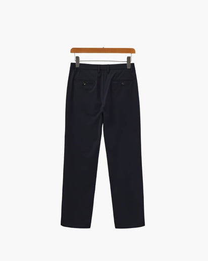Sophisticated Men's Wool Blend Tailored Trousers - Smart, Versatile, Comfortable