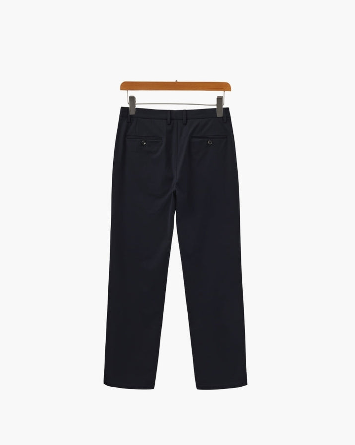 Sophisticated Men's Wool Blend Tailored Trousers - Smart, Versatile, Comfortable