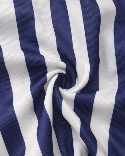 Men's Tide Striped Quick-Dry Swim Briefs with Supportive Elastic Waistband