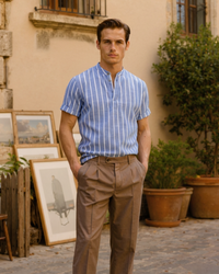 Men's Organic Cotton Bari Sailor Polo Shirt – Classic Nautical Style