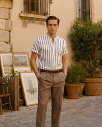 Men's Organic Cotton Bari Sailor Polo Shirt – Classic Nautical Style