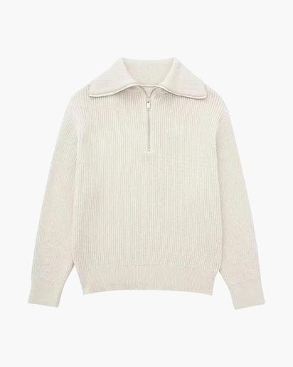 Men's Premium Striped Full-Zip Sweater - Cozy Knitted Cotton Cardigan Jacket