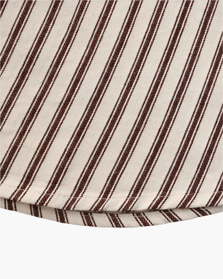 Classic Vertical Stripe Men's Tailored Fit Shirt - Premium Cotton Blend