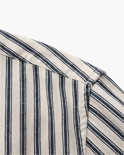 Classic Vertical Stripe Men's Tailored Fit Shirt - Premium Cotton Blend