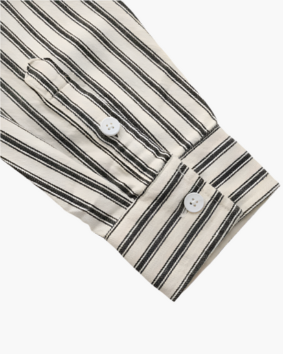 Classic Vertical Stripe Men's Tailored Fit Shirt - Premium Cotton Blend