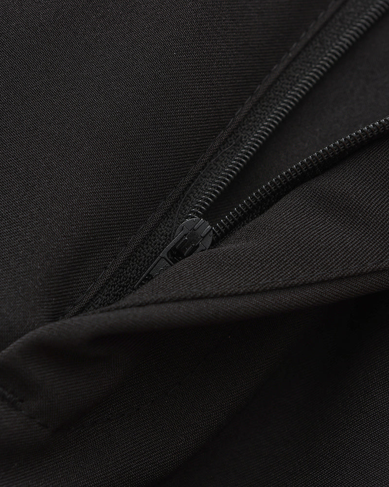 Men's Elegant High-Waist Silk Cotton Blend Trousers - Tailored Classic Fit