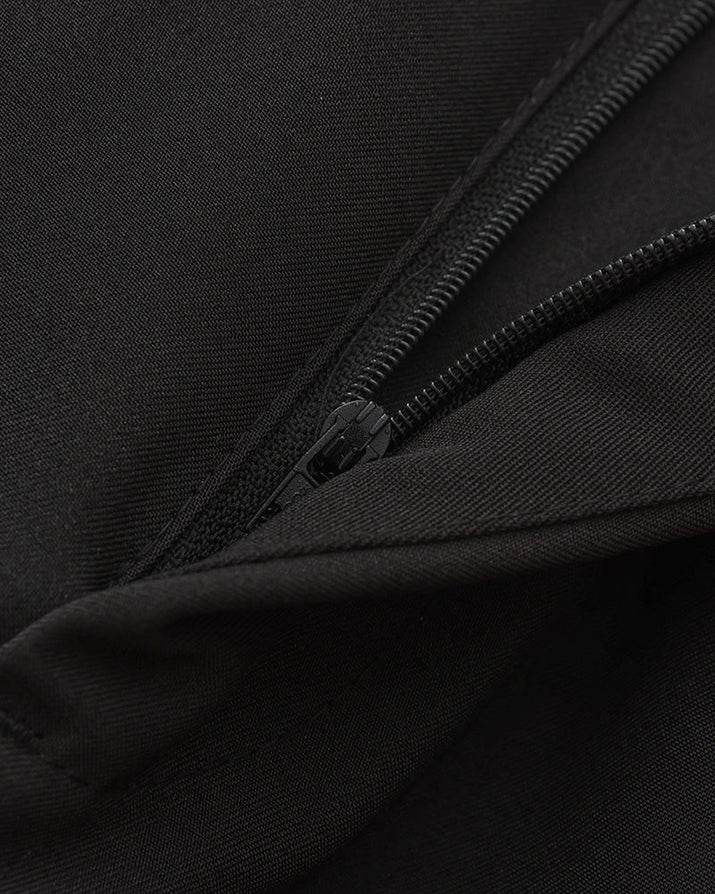 Men's Elegant High-Waist Silk Cotton Blend Trousers - Tailored Classic Fit