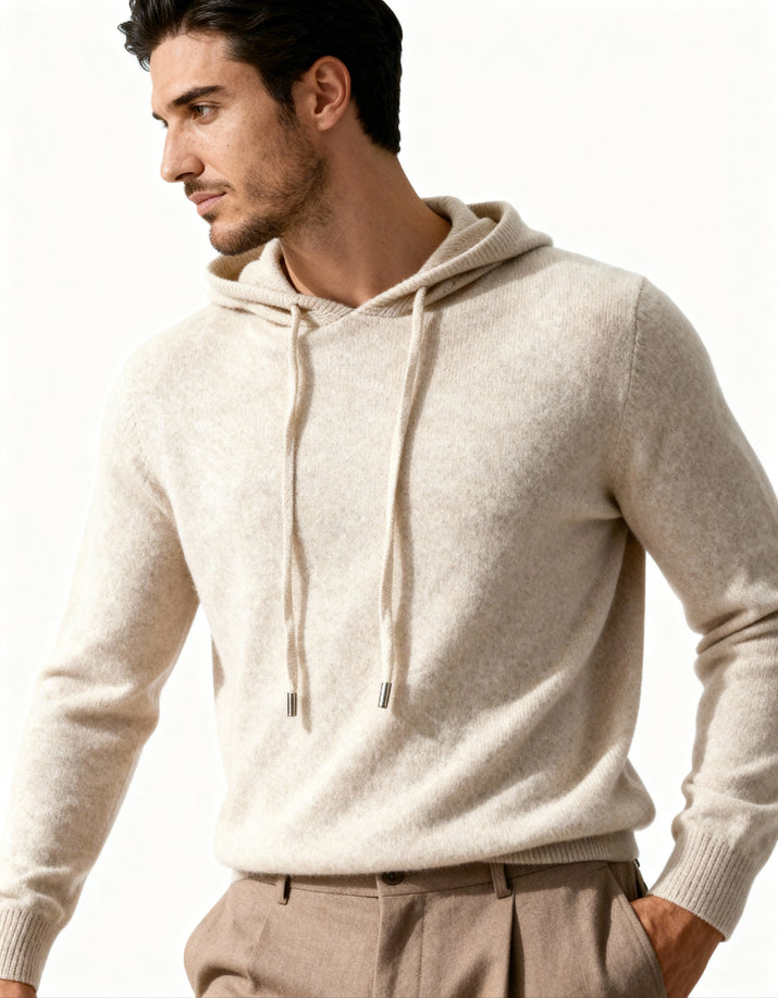 Ultra-Soft 100% Cashmere Hoodie for Luxurious Comfort & Effortless Style
