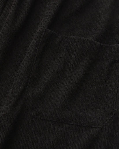 Luxurious Riviera Velvet Cord Set: Stylish Relaxed-Fit Shirt & Drawstring Shorts