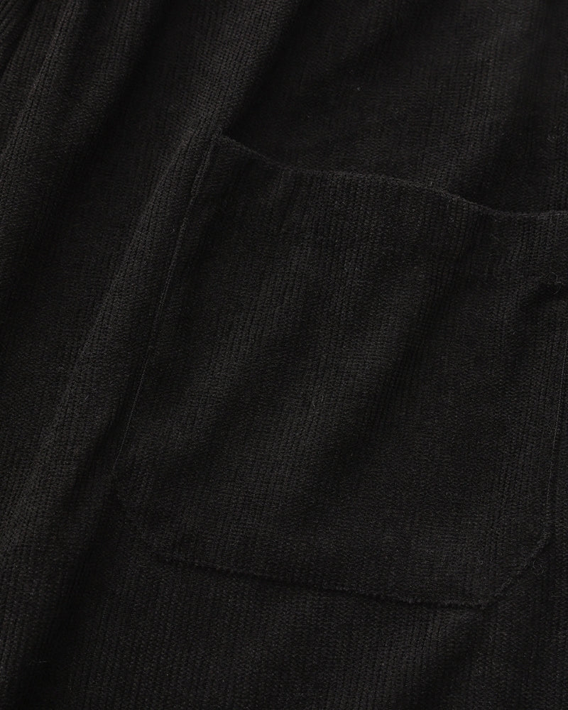 Luxurious Riviera Velvet Cord Set: Stylish Relaxed-Fit Shirt & Drawstring Shorts