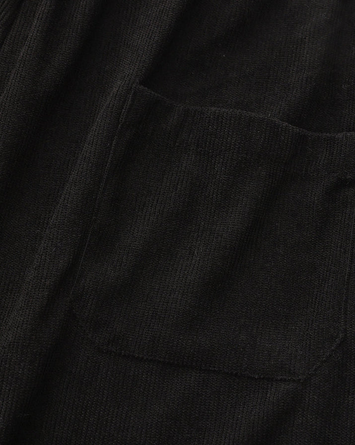 Luxurious Riviera Velvet Cord Set: Stylish Relaxed-Fit Shirt & Drawstring Shorts