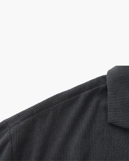 Luxurious Riviera Velvet Cord Set: Stylish Relaxed-Fit Shirt & Drawstring Shorts