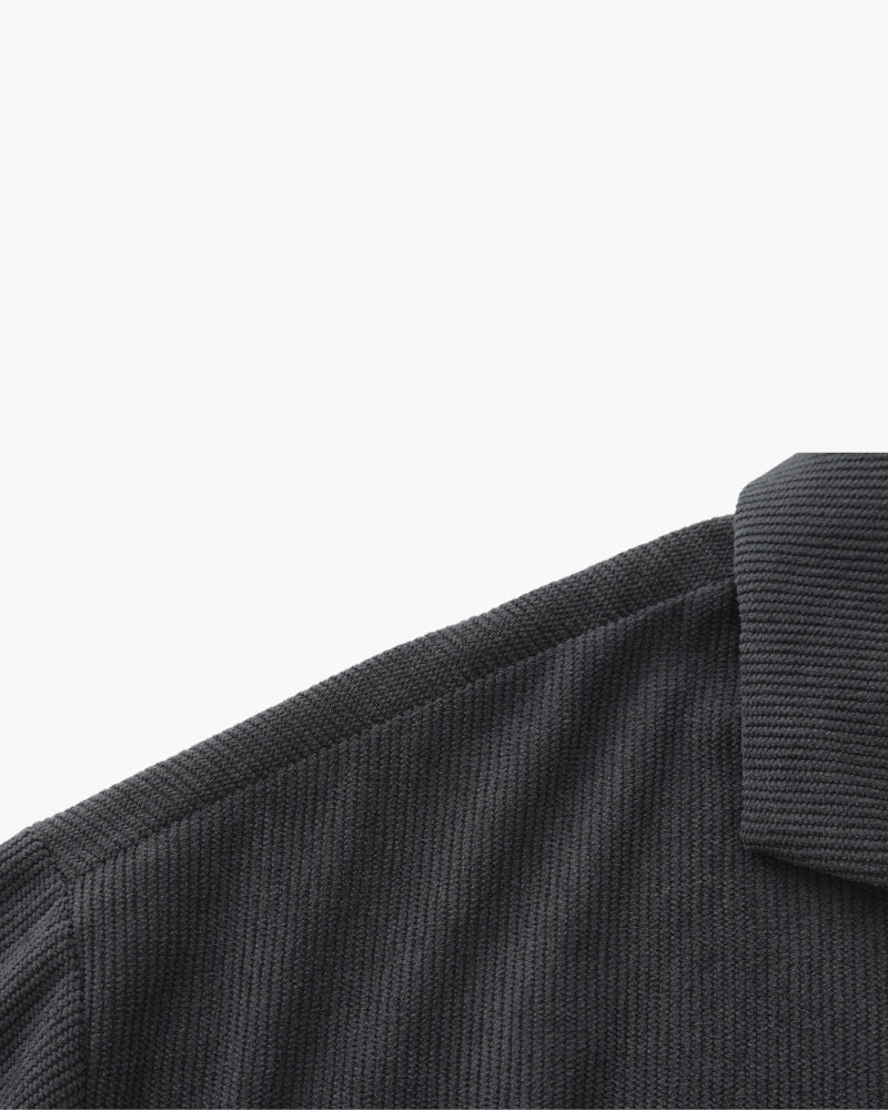 Luxurious Riviera Velvet Cord Set: Stylish Relaxed-Fit Shirt & Drawstring Shorts