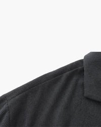 Luxurious Riviera Velvet Cord Set: Stylish Relaxed-Fit Shirt & Drawstring Shorts