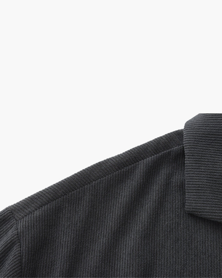 Luxurious Riviera Velvet Cord Set: Stylish Relaxed-Fit Shirt & Drawstring Shorts