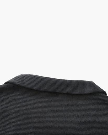 Luxurious Riviera Velvet Cord Set: Stylish Relaxed-Fit Shirt & Drawstring Shorts