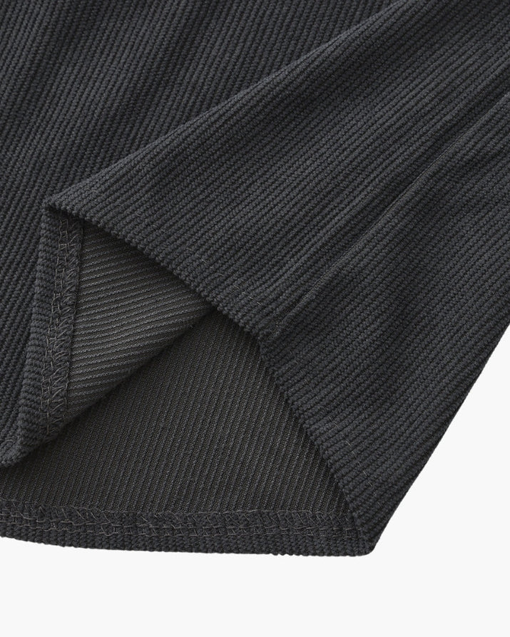 Luxurious Riviera Velvet Cord Set: Stylish Relaxed-Fit Shirt & Drawstring Shorts