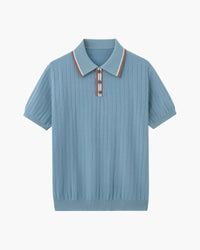 Ashford Classic Knit Polo Shirt: Breathable Viscose-Polyester Blend for Men