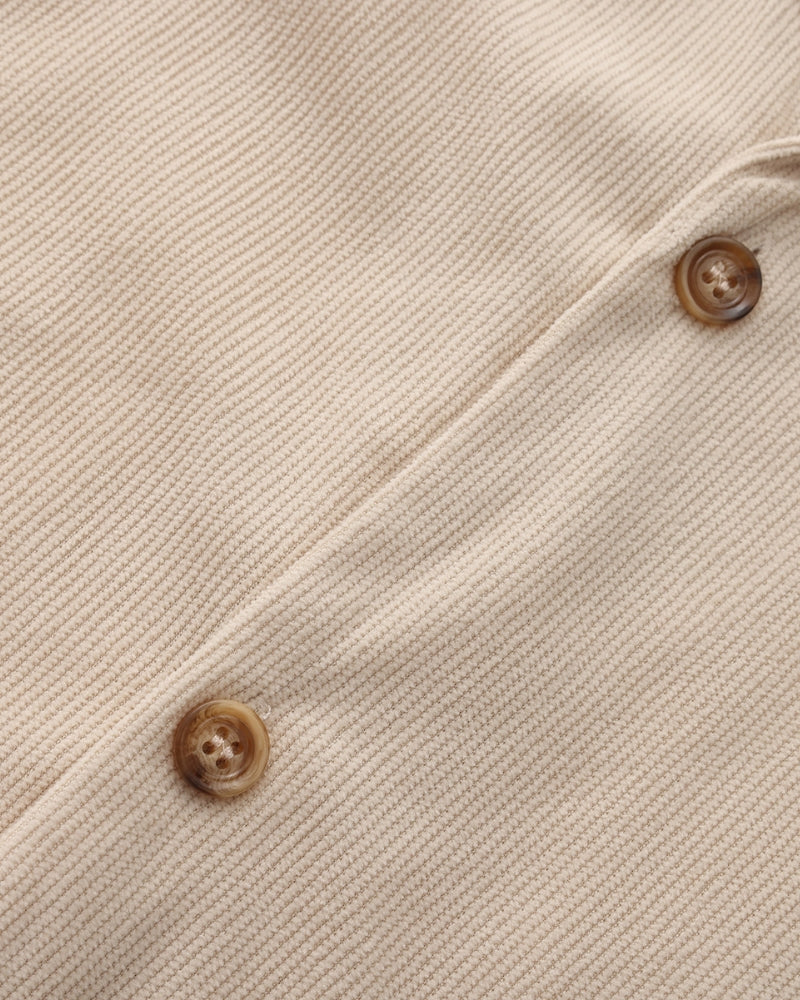 Luxurious Riviera Velvet Cord Set: Stylish Relaxed-Fit Shirt & Drawstring Shorts