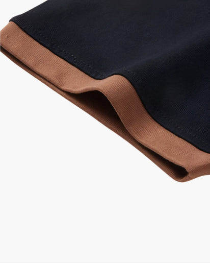 Men's Premium Cotton Blend Polo Shirt: Relaxed Fit, Contrast Collar, Breathable Fabric