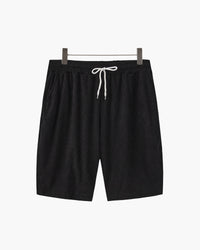 Luxurious Riviera Velvet Cord Set: Stylish Relaxed-Fit Shirt & Drawstring Shorts