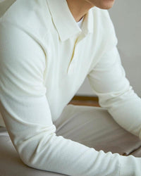 Men's Premium 100% Wool Knitted Polo Shirt: Tailored Comfort & Classic Style