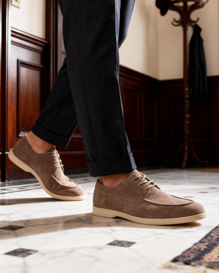 Men's Premium Suede Lace-Up Dress Casual Shoes - Ultimate Style & Comfort