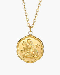 Elegant Gold Zodiac Sign Necklace - Personalized Constellation Astrology Charm Jewelry
