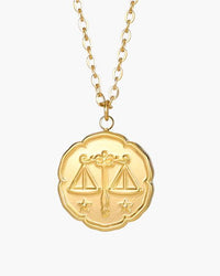 Elegant Gold Zodiac Sign Necklace - Personalized Constellation Astrology Charm Jewelry