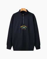 Monte Carlo Vintage Quarter-Zip Pullover: Premium Fleece, Embroidered Logo, Classic Comfort