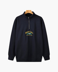 Monte Carlo Vintage Quarter-Zip Pullover: Premium Fleece, Embroidered Logo, Classic Comfort