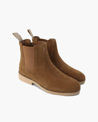 Men's Luxury Leather Suede Chelsea Boots - Elegant Slip-On Footwear Style