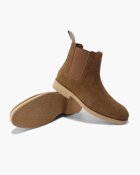 Men's Luxury Leather Suede Chelsea Boots - Elegant Slip-On Footwear Style