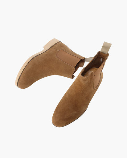 Men's Luxury Leather Suede Chelsea Boots - Elegant Slip-On Footwear Style