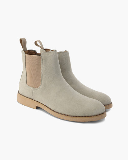 Men's Luxury Leather Suede Chelsea Boots - Elegant Slip-On Footwear Style