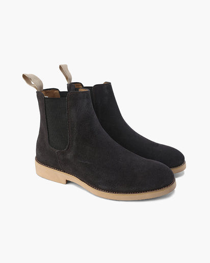 Men's Luxury Leather Suede Chelsea Boots - Elegant Slip-On Footwear Style