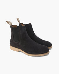 Men's Luxury Leather Suede Chelsea Boots - Elegant Slip-On Footwear Style
