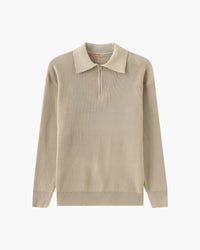 Men's Cesare Half Zip Knitted Sweater - Premium Cotton for Winter Style