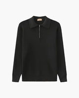 Men's Cesare Half Zip Knitted Sweater - Premium Cotton for Winter Style